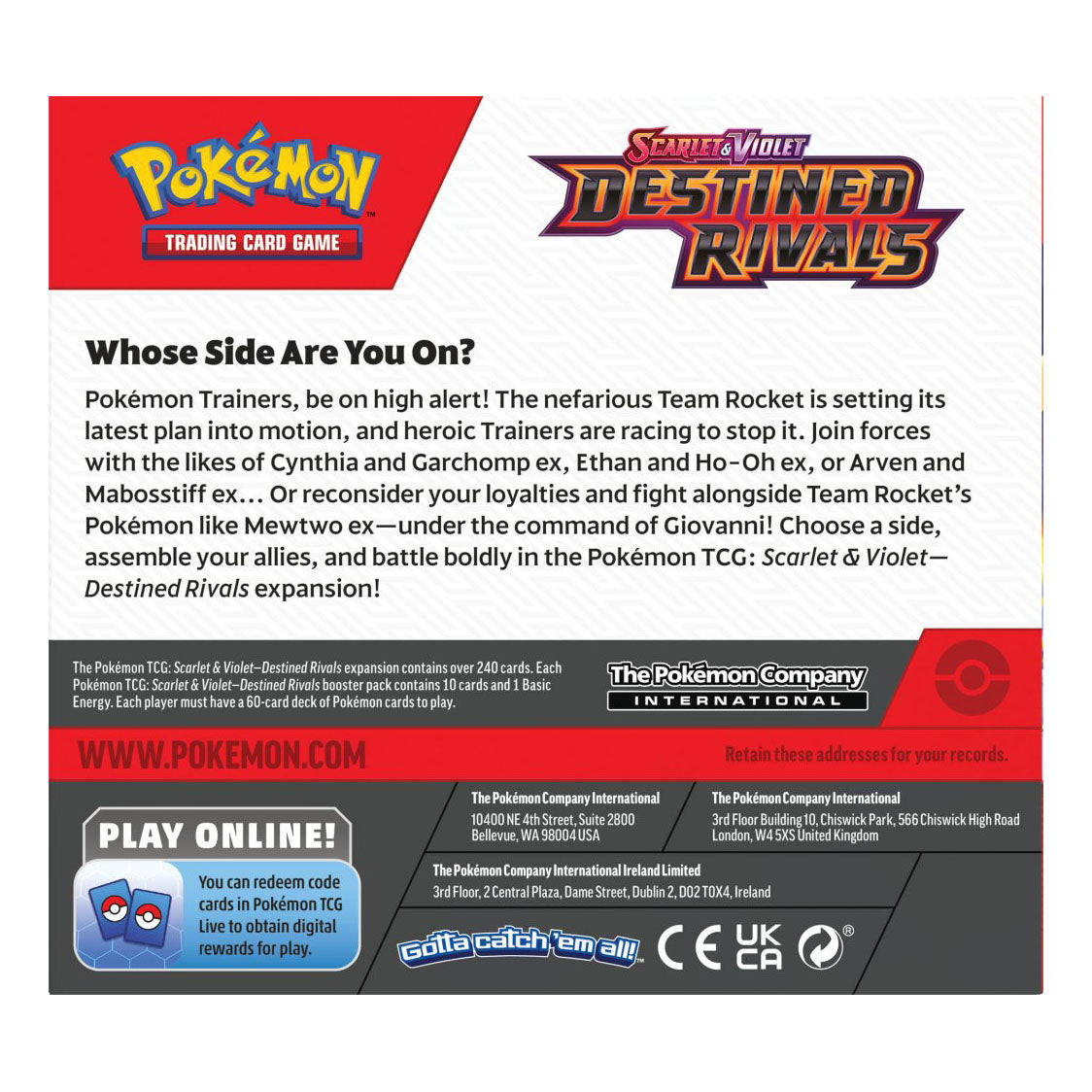 Pokemon TCG - Scarlet & Violet - Destined Rivals Booster Box (36 packs)