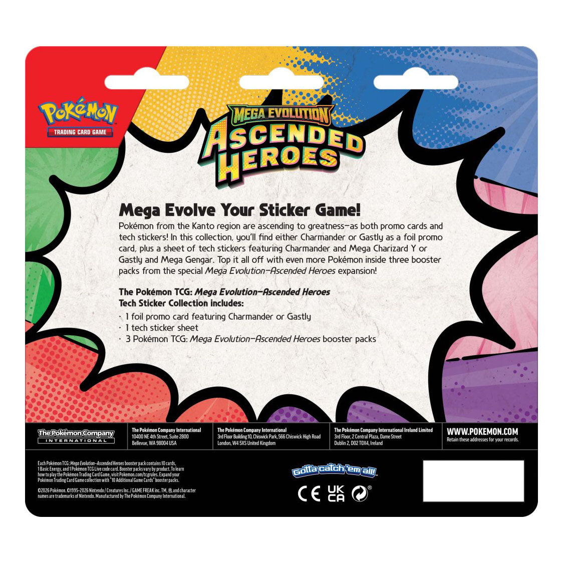 Pokemon TCG - Mega Evolution - Ascended Heroes Tech Sticker Collection