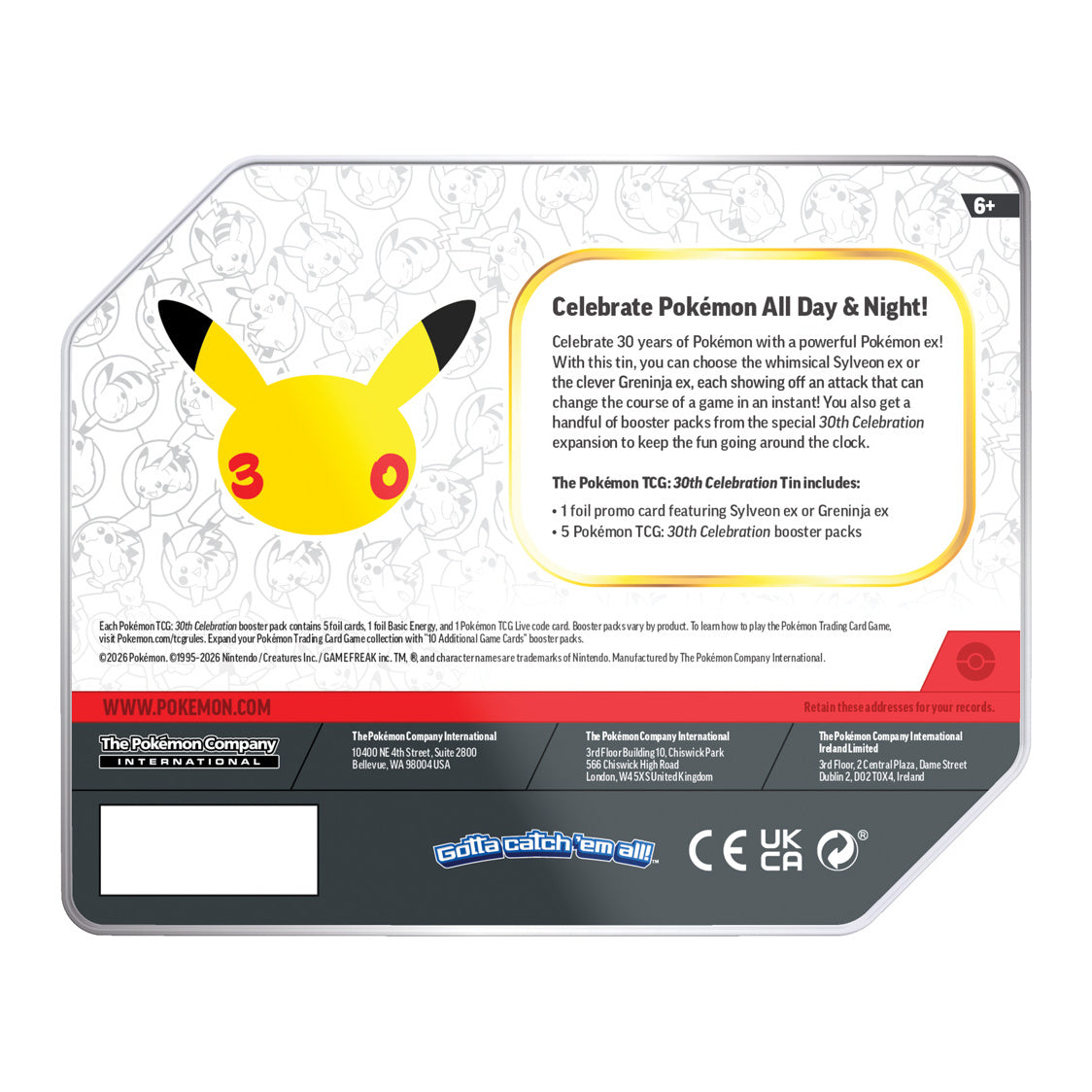 Pokemon TCG - 30th Celebration Tin