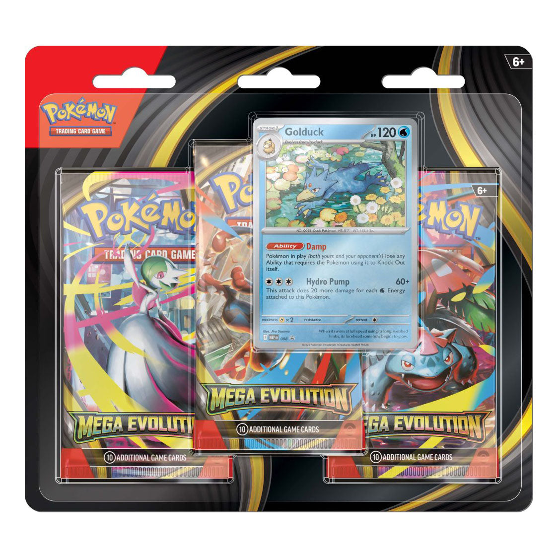 Pokemon TCG: Mega Evolution Three Booster Blister
