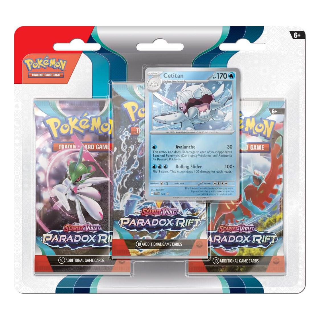 Pokemon TCG - Scarlet & Violet - Paradox Rift Three Booster Blister