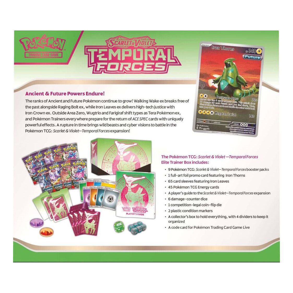 Pokemon TCG - Scarlet & Violet - Temporal Forces Elite Trainer Box