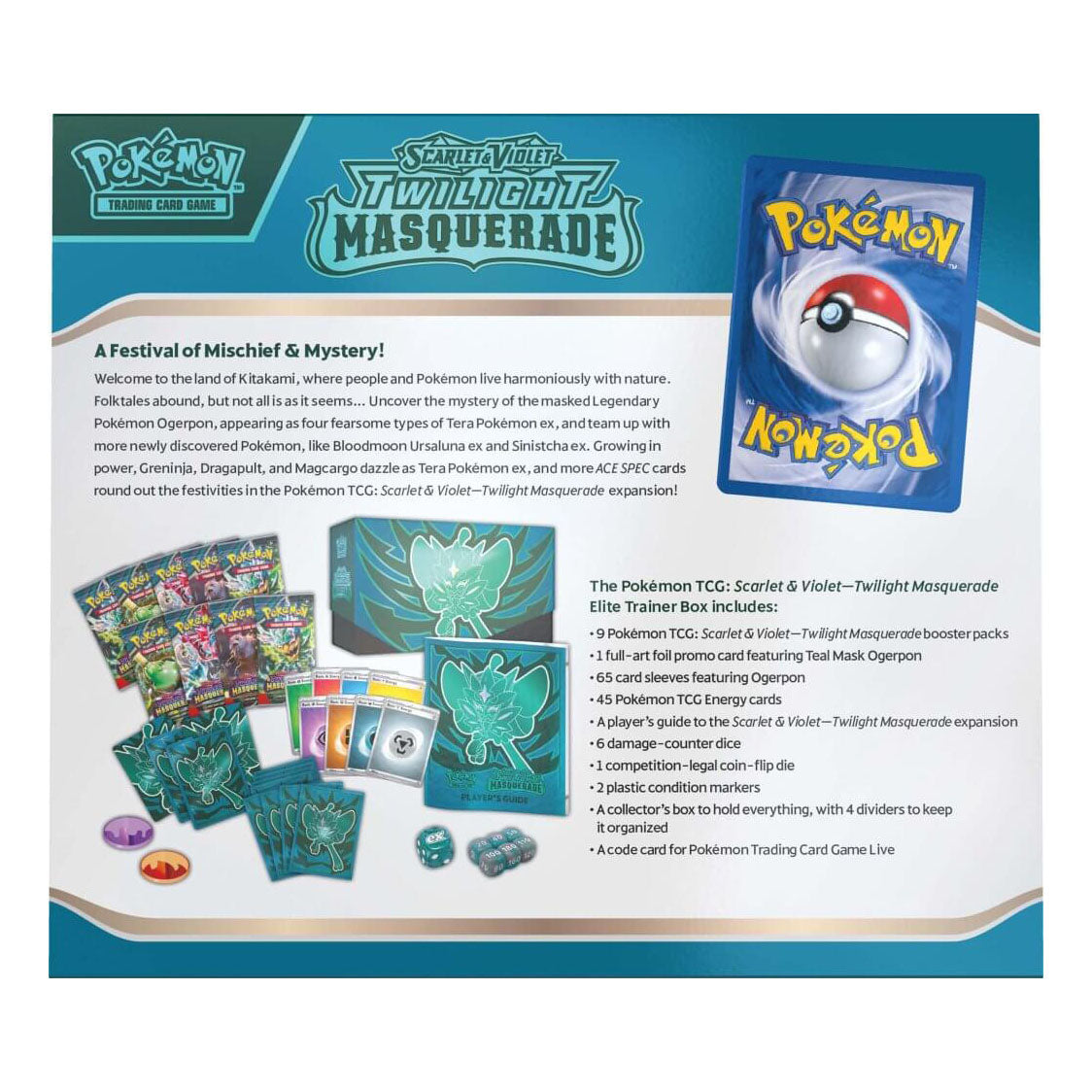 Pokemon TCG - Scarlet & Violet - Twilight Masquerade Elite Trainer Box