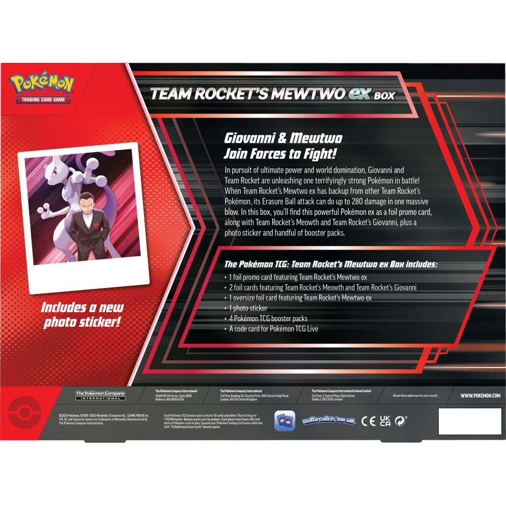 Pokemon TCG - Team Rocket's Mewtwo ex Box