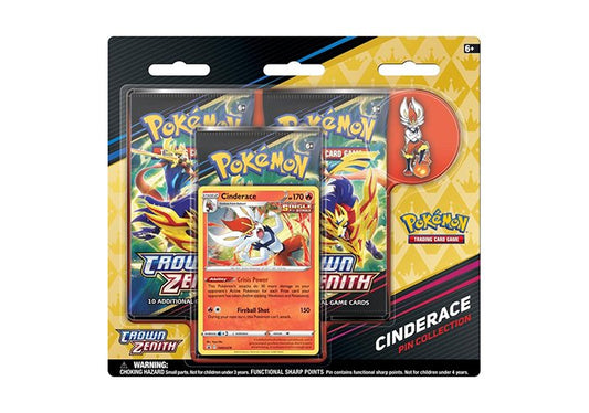 Pokemon TCG - Crown Zenith - Cinderace Pin Collection - PKMN Australia