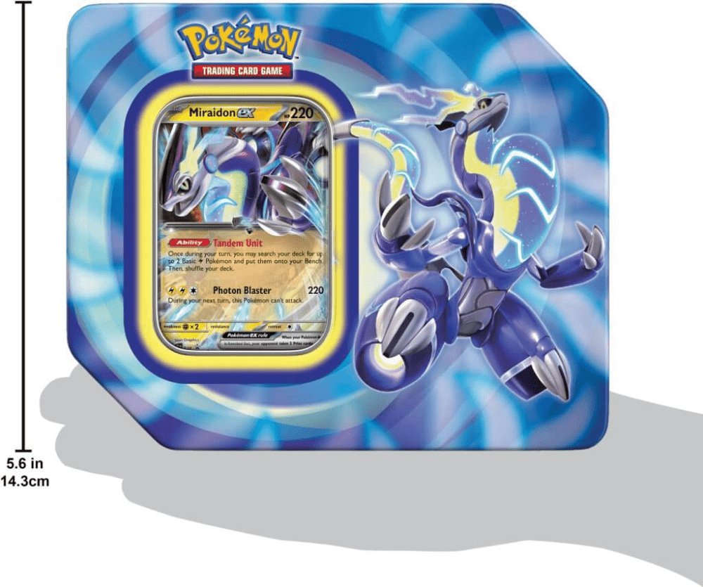 Pokemon TCG - Paldea Legends Tin (Miraidon EX) - PKMN Australia