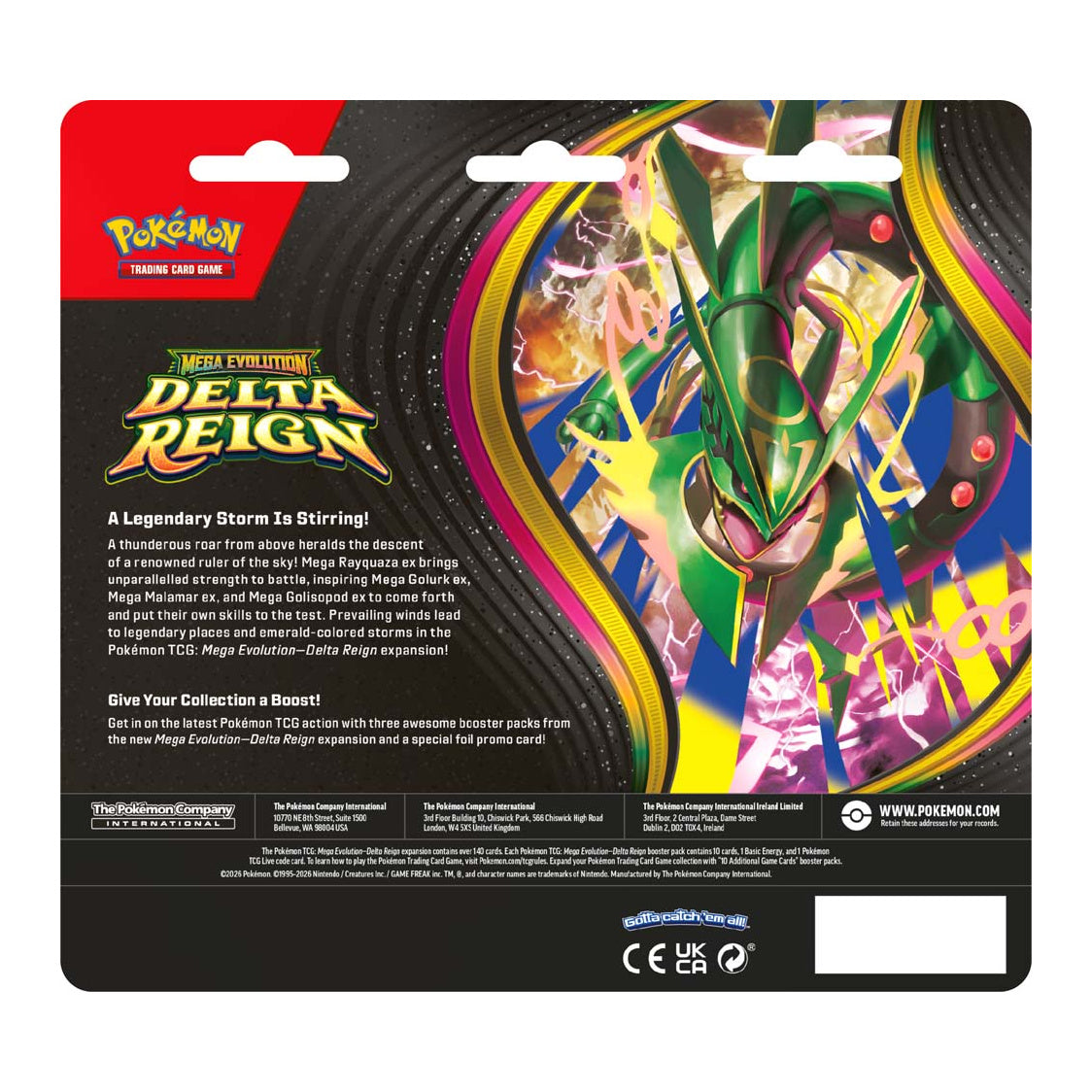 Pokemon TCG -  Mega Evolution—Delta Reign Three-Booster Blister