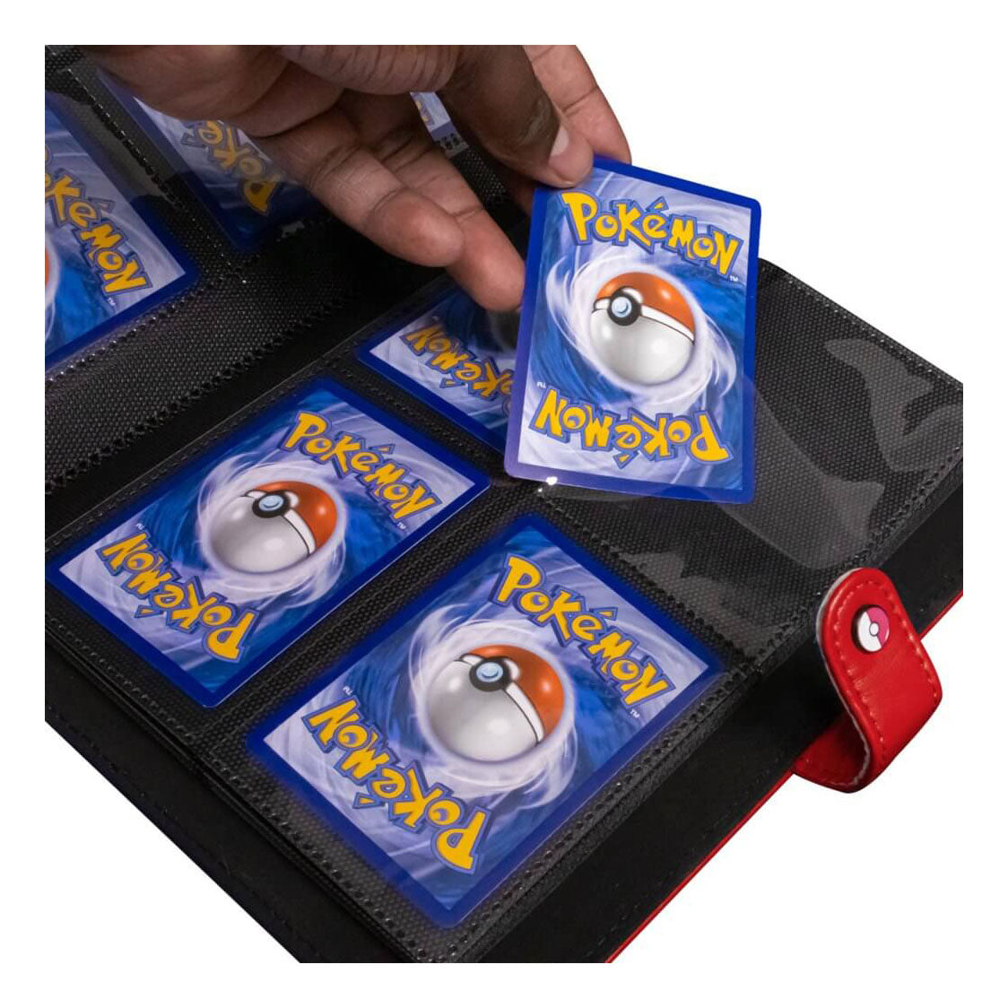 ULTRA PRO Pokémon Premium Red Snap Binder - 4 Pocket