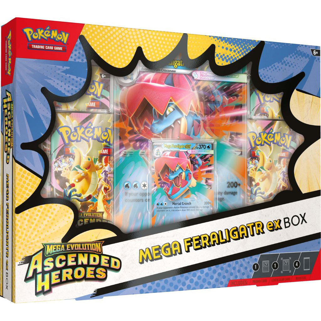 Pokemon TCG - Mega Evolution - Ascended Heroes Mega Meganium ex Box, Mega Emboar ex Box, or Mega Feraligatr ex Box