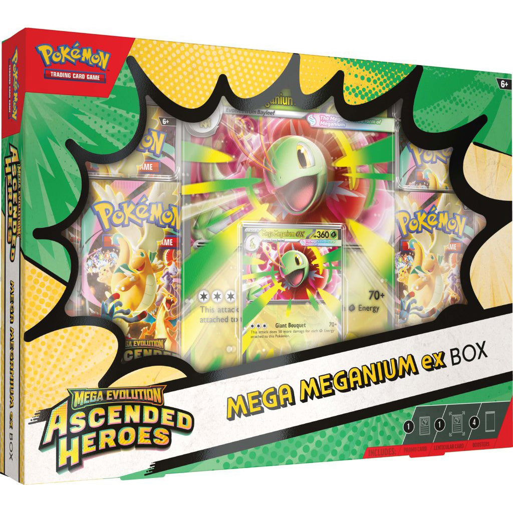 Pokemon TCG - Mega Evolution - Ascended Heroes Mega Meganium ex Box, Mega Emboar ex Box, or Mega Feraligatr ex Box