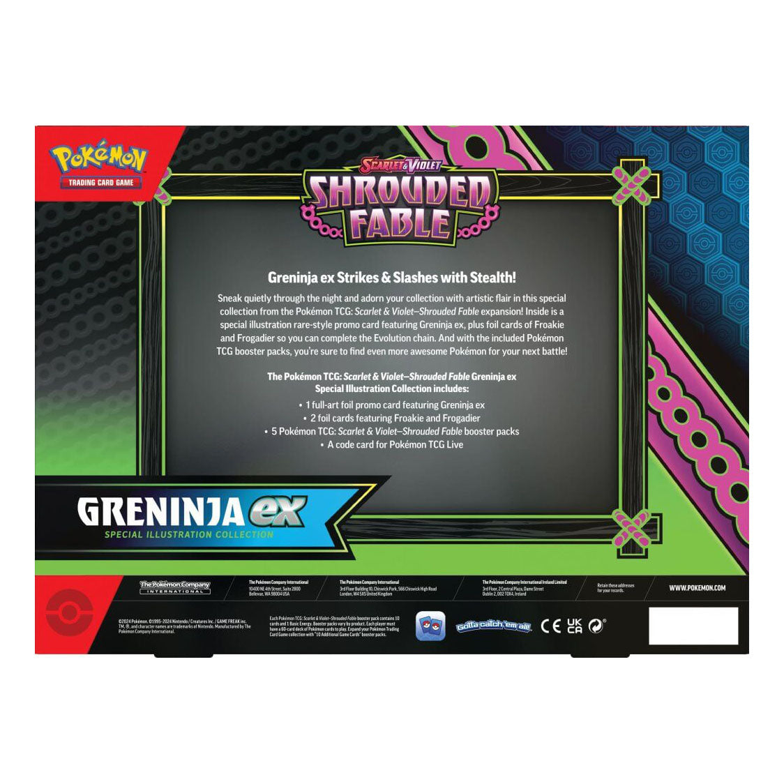 Pokemon TCG - Scarlet & Violet 6.5 - Shrouded Fable Kingdra/Greninja ex Special Collection