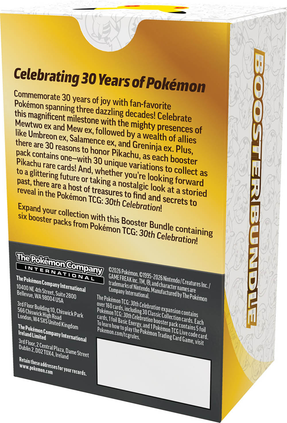 Pokmon TCG - 30th Celebration Booster Bundle
