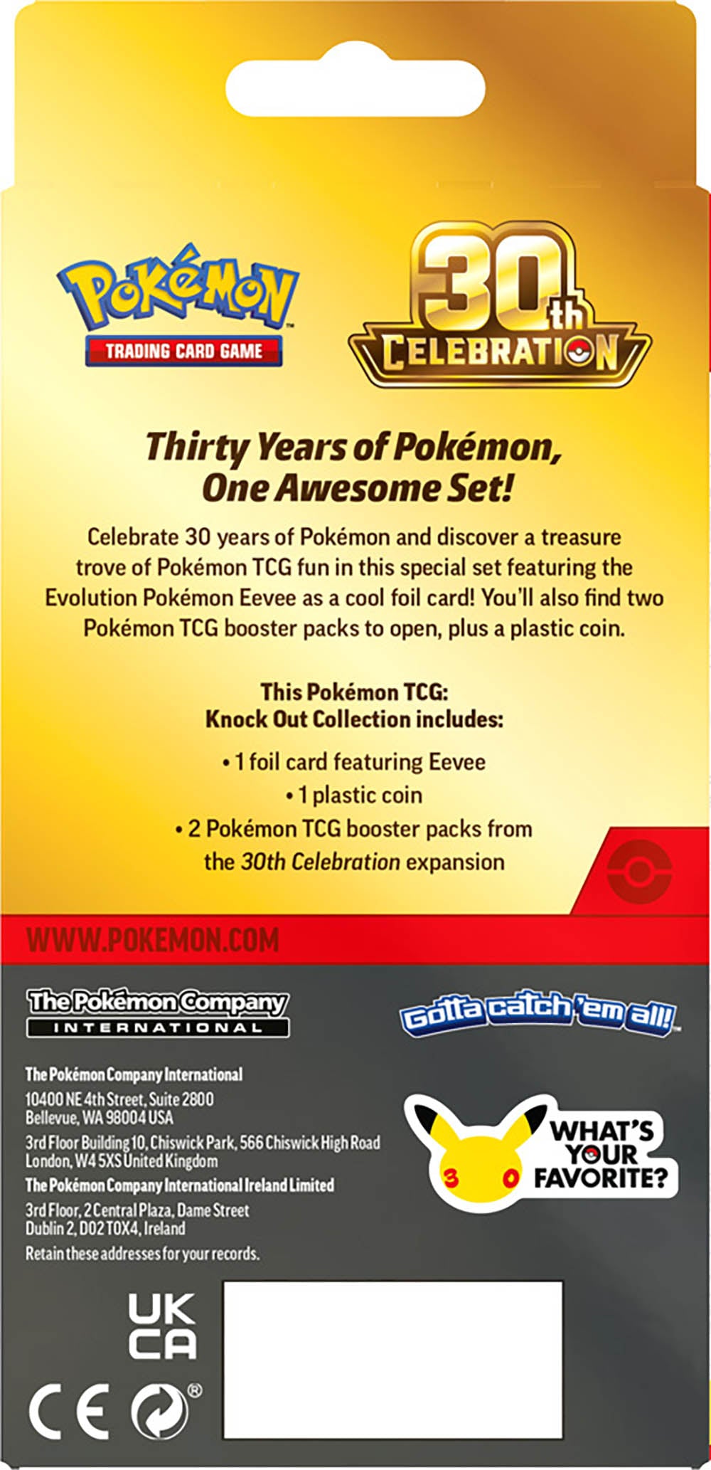 Pokemon TCG - 30th Celebration Knock Out Collection
