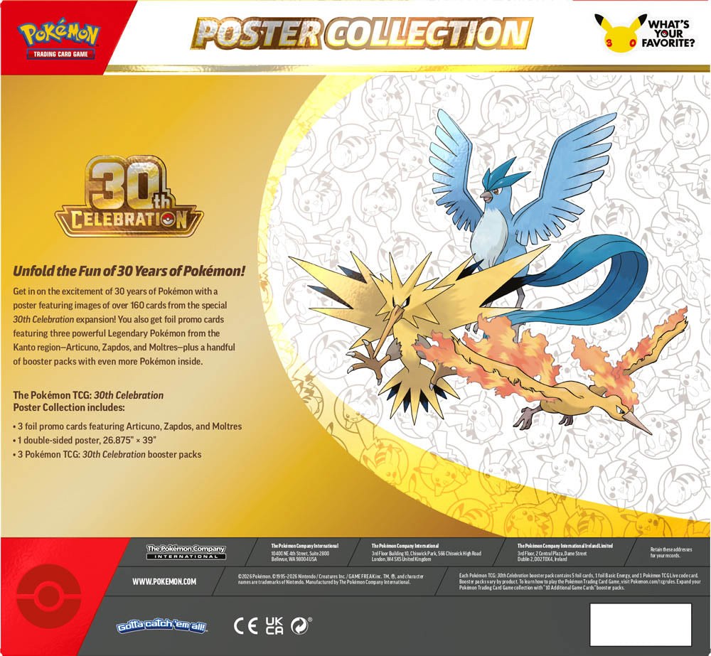 Pokemon TCG - 30th Celebration Poster Collection