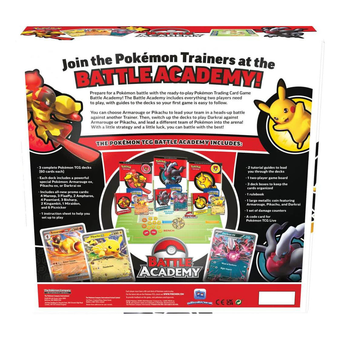 Pokemon TCG - Battle Academy Board Game 2024 Edition