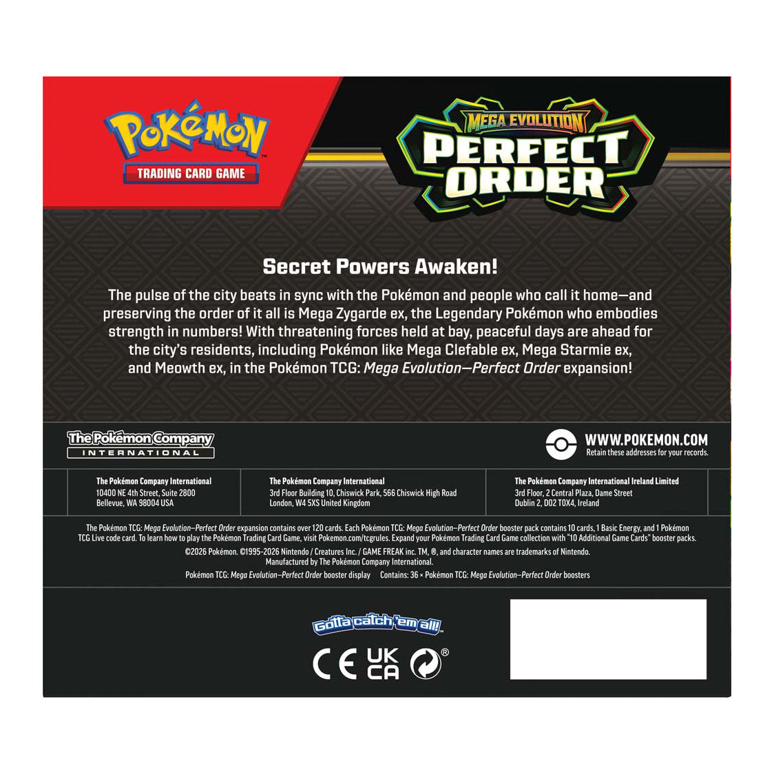 Pokemon TCG - Mega Evolution - Perfect Order Booster Box