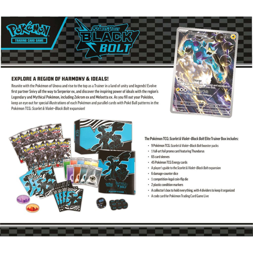 Pokemon TCG - Scarlet & Violet— Black Bolt Elite Trainer Box
