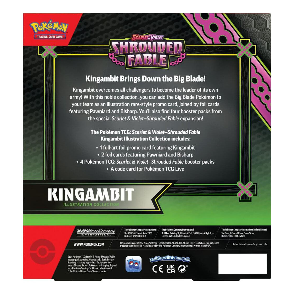 Pokemon TCG - Scarlet & Violet 6.5 - Shrouded Fable Kingambit Illustration Collection