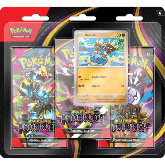 Pokemon TCG - Mega Evolution - Pitch Black - Three-Booster Blister